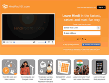 Tablet Screenshot of hindipod101.com